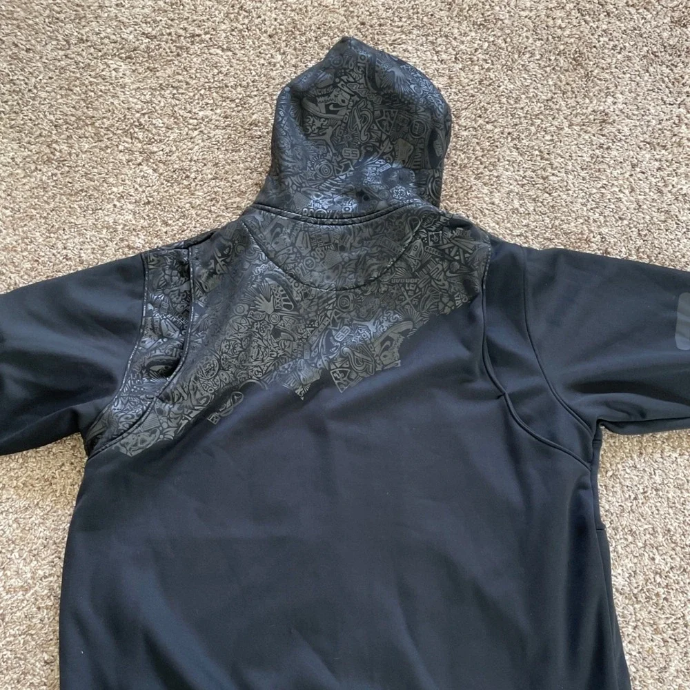 Jordan Mens 3XL Full Zip Hoodie Black Graphic Red Label Sweatshirt Urbancore‎